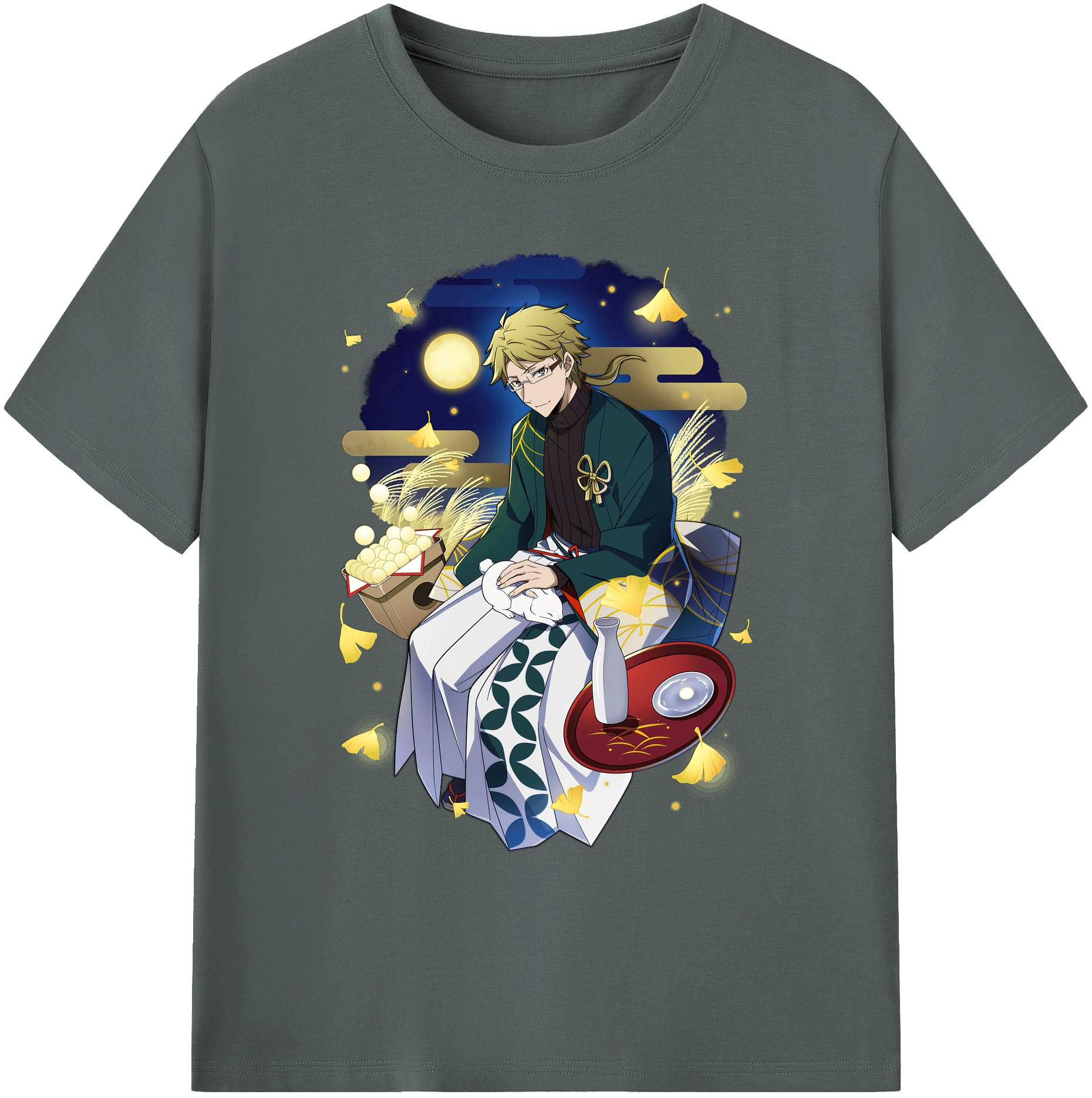 （画像用） 文豪ストレイドッグス Bungo Stray Dogs 綿100％ メンズ半袖Tシャツ｜肌触りやわらか＆通気性